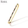Rakol Ep2586 Elegant Jewellery Diamond Cartilage Bar Ear Cuff Earring 925 Sterling Silve 18K Gold Earring