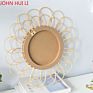 Rattan Mirror round Wall Hanging Pendant Wall Dressing Mirror Bathroom Mirror Woven Nordic Sunglasses Dream Catcher