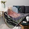 Rawhouse Retro Abstract Style Art Cartoon Design Home Decor Woven Cotton Blanket