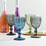 Red Wine Glass 350Ml Glass Goblets Vintage Colored Vintage Clear Glass Goblet