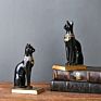 Retro Decoration Study Villa Model Room Soft Ornaments Egyptian Cat Bookend Creative Mascot Cat Bookshelf