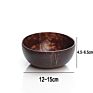 Reusable Containers Breakfast Vegan Salad Handmade Vietnamese Lacquer Coconut Shell Bowls Handicraft Natural Coconut Bowl