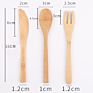 Reusable Wooden Cutlery Spoons Fork Knife for Desserts Eco-Friendly Wooden Cutlery Biodegradable