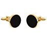 R.Gem. Business Wedding Gifts Electroplated Golden Black Enamel Exclusive Shirt Women's Men's Cuff Links