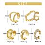 1PCS 18K gold plated ear clip women