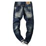 Ripped Blue Denim Used Jeans for Mens