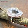 Rm15037 Agate Geode Druzy Gold Silver Electroplated Irregular Shape Ring Adjustable Band Ring