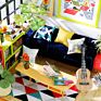 Music Lover Living Room Item Toy Model Houses