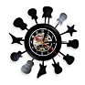 Rock Music Unique Living Room Wall Decor Vintage Vinyl Record Clock