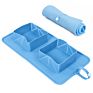 Roll up Mat Dog Bowl Portable Foldable Collapsible Silicone Pet Cat Dog Food Water Feeding Travel Bowl