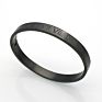 Roman Numeral 316L Stainless Steel Bangle Bracelet for Men Women
