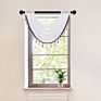 Romantic White Sheer Curtain Valance for Living Room Kitchen Solid Color Short Tulle Cortinas Pelmet