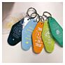 Room Hotel Vintage Glitter Acrylic Mini Logo Motel Keychain