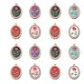Rose Flower Charms Enamel Alloy Charms for Diy Jewelry Necklace Bracelet Making