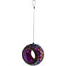 Round Glass Mosaic Hanging Outdoor Bird Feeder