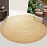 round Natural Water Hyacinth Fiber Braided Ins Style Straw Floor Mats Rug Carpet