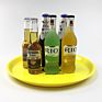 round Printed Beverage Bar Beer Party Serving Trays With