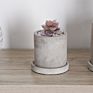 round Shape Cement Flower Pots & Planters Set High- Small Cylinder Flower Pots