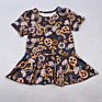 Rts Childrens Boutique Clothing Kids Set T Shirt Bell Bottom Pants Pumpkin Halloween Printing Girls Fall Outfit