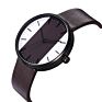Rts Luxury Black White Dial Leather Strap Watches Men Wrist Customized Logo in Face Metal Case Watch