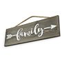 Rustic Wooden Welcome Sign Hanging Family Sign