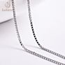 S925 Pure Sterling Silver Italy Box 18 Inch Necklace Chain