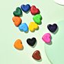 Sales Rts Washable Kids Crayons Multi-Color Art Crayon Set Heart Shape Erasble with Eraser for Children Drawing