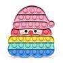 Santa Claus Push Pop Anxiety Relief Kid Educational Fidget Sensory Toys for Children's Holiday Gifts Christmas Series Design