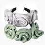 Satin Hair Accessories Women Hairband Headband Pure Satin Big Flower Hard Hair Band for Girls