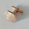Sell 4 Colors Avaliable Brass Hexagon Cufflinks for Men