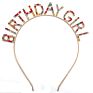 Sell Happy Birthday Girl Headband Alloy Letter Party Hair Accessories Festival Color Headband Headwear