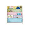 Shelf Children's Wooden Canvas Sling Bookshelf Magazine Rack and Storage
