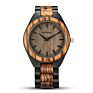 Shifenmei Drop Shipping Anniversary Gift Engraved Wooden Men Watch Wristwatches Natural Ebony Customized Wood Watch