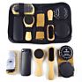 Shoe Shine Kit Set with Pu Leather Pouch