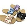 Shoes Stock Comfortable Vintage Women Slides Floral Flower Bowknot Knot Designs Women Slippers Shoes