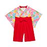 Short Sleeve Infant Toddlers Clothing Solid Color Newborn Kimono Romper Baby