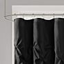 Shower Curtains Solid Pongee Fabric Geometric Textured Tufted Design Pinch Pleat Waterproof Shower Curtain