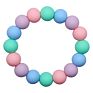 Silicone Bead Bracelet Baby Teether Baby Sensory Color Teething Bracelet Children Chewing Molar Stick