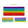 Silicone Game Pack Bubble Sensory Stress Relief Push Popper Bubble Pop Keyboard Fidget Toy
