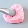 Silicone Makeup Brush Cleaner Egg Makeup Brush Cleaning Tool Heart Shape Private Label Makeup Brush Cleaner