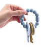 Silicone Teether Toys for Newborn Babies Key Teething Chew Toy Bracelets Infant Pacifier Teeth Training