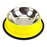 Simple Bowls Cute Candy Color Stainless Steel Pet Bowl