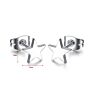 Simple Design Fine Jewelry anti Allergy Cute Silver Star Stainless Steel Stud Earring for Women