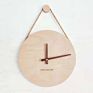 Simple Modern Creative Wall Clock Japanese Wooden Hanging Rope Clock