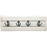 Simple Style Antique Wooden Rectangle Metal Hook Home Decoration