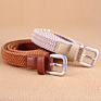 Simple Twist Woven Women's Decorative Thin Belt Dress Pin Buckle Knot Belt