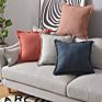 Sipeien Linen Pillow Cover with Fringes Soft Solid Square Throw Pillow Linen Cushion Cover for Couch 18 X 18 Inch