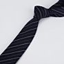 Skinny 6Cm Adult Neck Tie Black Navy Narrow Classic Neck Ties Plaid Cotton Ties