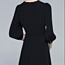 Slimming Embroidered V-Neck A-Line Skirt Slim Casual Dresses