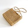 Sling Shoulder Handicrafts Woven Wicker Flax Weave Picnic Beach Rattan Straw Bag